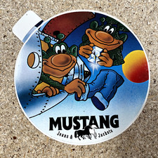 Mustang Aufkleber Sticker Jeans&Jackets 9cm Retro Vintage