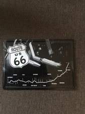 usa route 66 blech postkarte nostalic