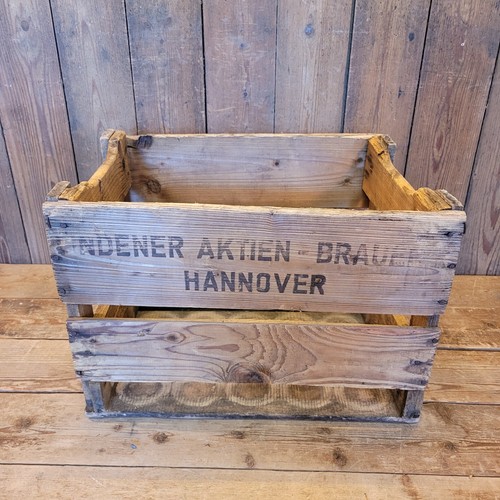 Alte holz bierkiste lindener - alte, holz-bierkiste