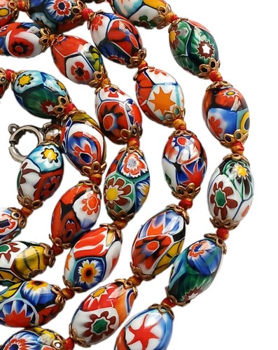Murano millefiori glaskette - millefiori,