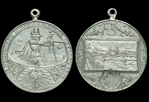 Schützen alu medaille 1900 - schÜtzen:, alu-medaille