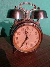 Antiker Junghans Wecker Automat Metall Gehäuse Mechanisch