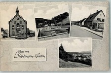 10573645 - 7894 Stuehlingen Staffelhaus Brunnen Fahnen VW Kaefer-Cabrio