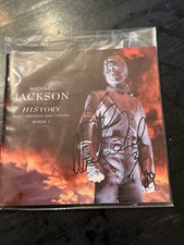 Original Autogramm Michael Jackson Booklet History