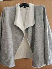 Amisu Teddyfell Jacke Damen, Gr. S, Farbe: Grau, innen beige