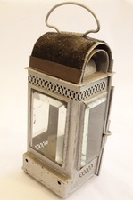 Antike Positions-Laterne, Hand Lampe Für Kerzen, Verglasung mit Fassettenschliff