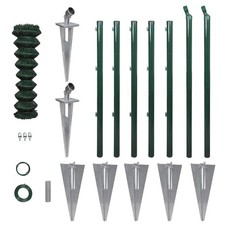 Maschendrahtzaun mit Pfosten