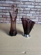 2 X Glas Vase Glasvase,Blüten