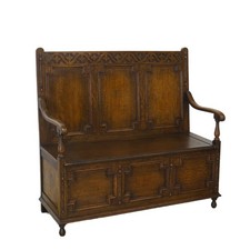 Antike Sitzbank Truhenbank mit