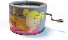 Spieluhr mit dem beliebten Abendlied Guten Abend, gut Nacht (Mini-Drehorgel)