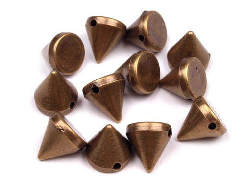 Pyramidennieten silber gold - pyramidennieten, silber,