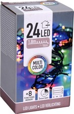 LED-Lichterkette bunt, 24