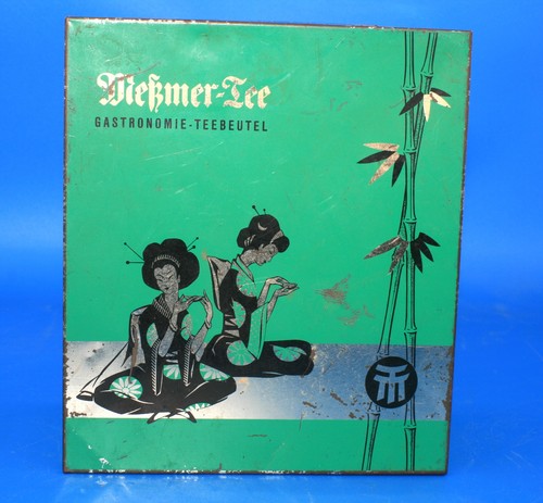 Vintage blechdose meßmer - blechdose, meßmer-tee