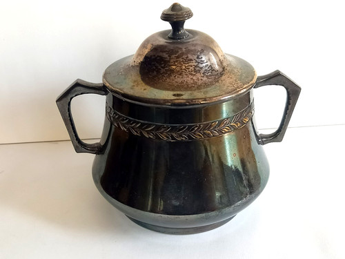 Wmf jugendstil zuckerdose - jugendstil,