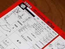 Toyota STARLET Diesel NP70 BJ 1987 Service Datenblatt WERKSTATT HANDBUCH