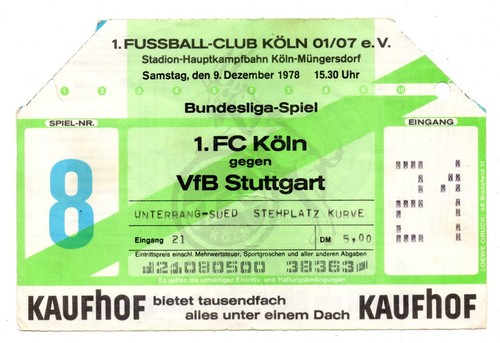 Ticket köln vfb - ticket, fc