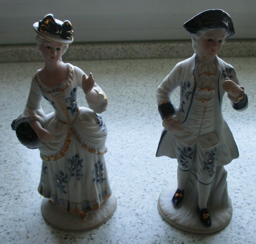 Porzellan figuren paar dame - figuren,
