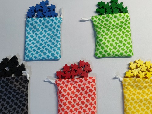 Muster meeple medaille tasche - meeple,