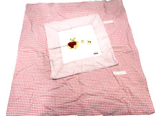 Kinderbettwäsche Baby Bettwäsche Lorenchen Rosa Weiß kariert Teddy 70x120 #PAT