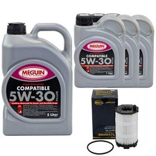 Motoröl Set Compatible 5W-30 Meguin 8 Liter + Ölfilter für Audi A8 4.2 quattro