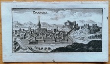 Riegel Original Kupferstich Frankreich Oranges - 1689