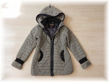 Khujo * Parka Steppjacke Winter Jacke Olive mit Kunstleder & Mängel * Gr. 36 (M)