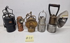 5 alte Bergbau Lampen