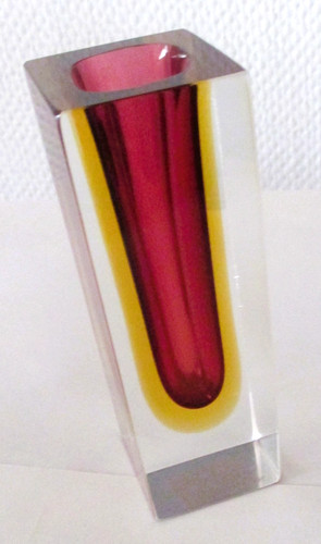 Murano sommerso blockvase - sommerso,