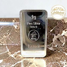 1 Gramm Silberbarren v