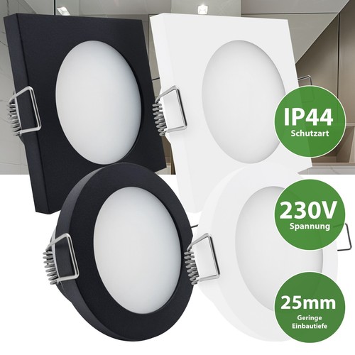 Led einbaustrahler 230v - led, flach