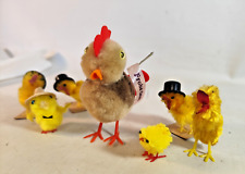 Oster Küken Hühner Hahn DDR Osterdeko Osterschmuck Kult 7 Stück Ostern VGA6 #2