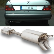 FOX Komplettanlage ab Kat. Mercedes E-Klasse W124 E420 E500 2 x 55mm Dieseloptik
