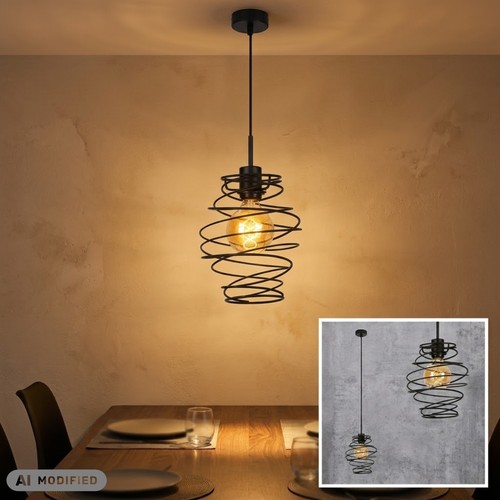 Pendelleuchte swirl schwarz - swirl,,