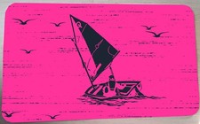 Teppich 45 x 75 cm mit Optimist-Segelboot-Motiv | 5made