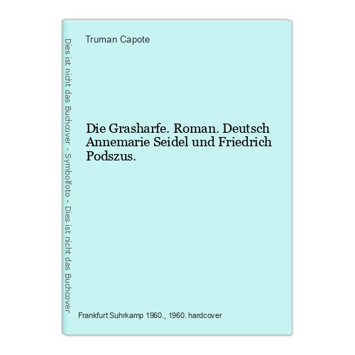 Die grasharfe roman deutsch - die, grasharfe.