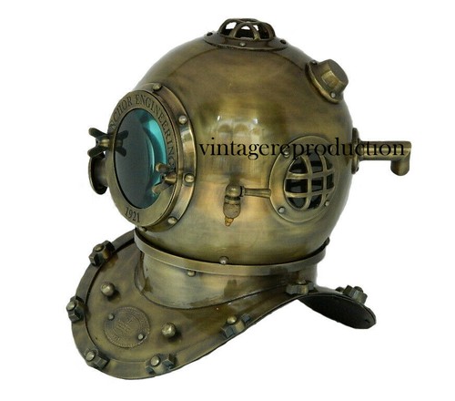 Vintage taucherhelm antik - taucherhelm,