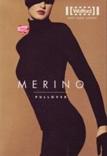Wolford Merino Pullover • S • mocca ...Stehkragen /  Breiter Rib Strick Bund