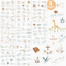 128 Sticker für Gästebuch