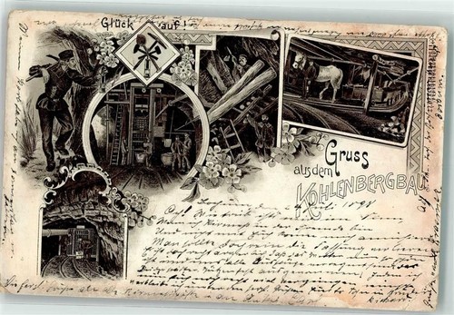 Gruss aus dem kohlenbergbau - gruss,