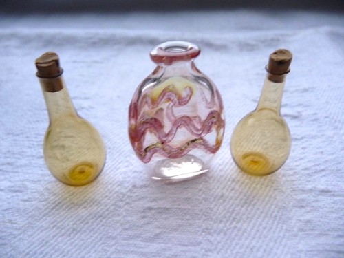 Flasche vase glas mundgeblasen - flasche,