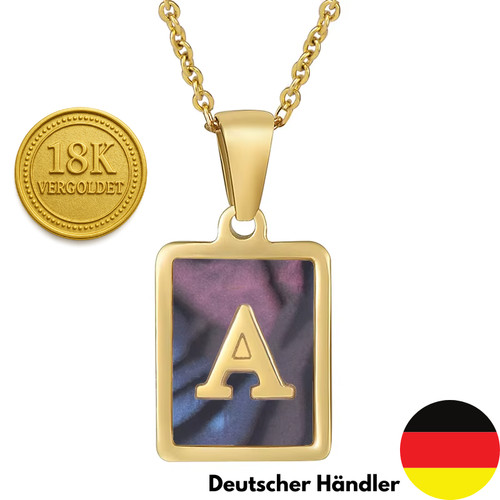 Buchstaben kette gold 18k - buchstaben,