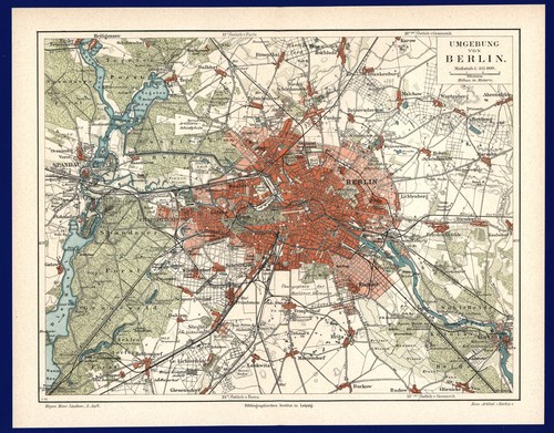 Berlin stadtplan anno 1893 - berlin,
