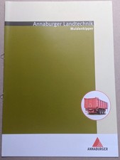 ANNABURGER Tandem und Tridem Muldenkipper Prospekt Traktor Bulldog Schlepper