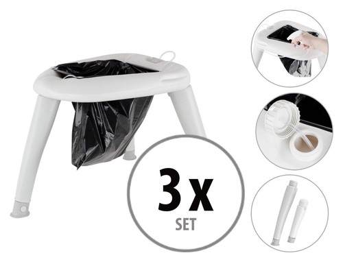 Camping toilette set mobil - 3x,