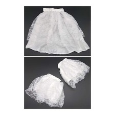 SATIN SPITZEN JABOT & Manschetten Viktorianisch Halskrause Kragen Barock Rokoko