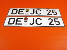 altes Kennzeichen Nummernschild DE Dessau Garage Werkstatt Deko