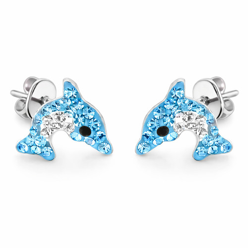 Kinder ohrringe delfin - kinder,