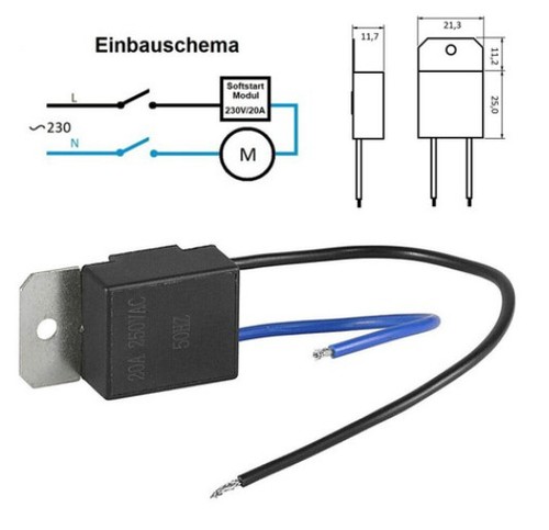 Sanftanlauf modul 230v bis 20a - 230v,