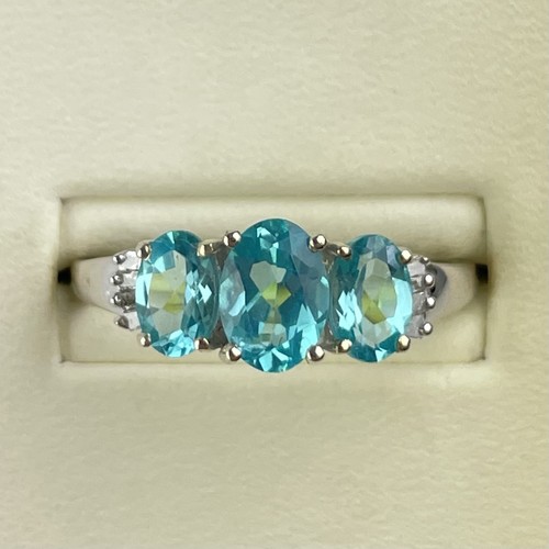Ring weißgold gepunzt - 9, kt