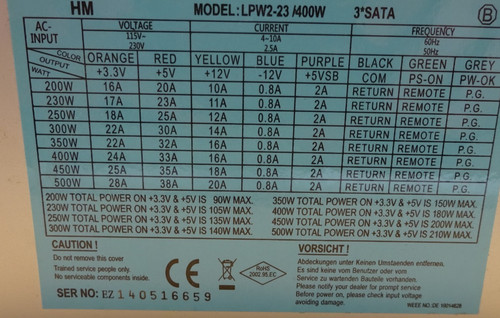 Lpw2 400w sata - lpw2-23,